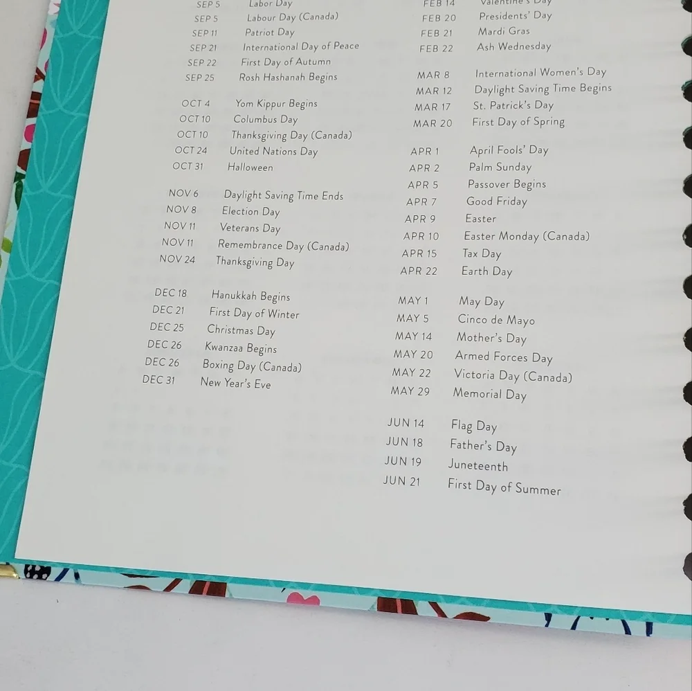 Clementine 2022/2023 Planner July 2022-June 2023 Insect Themed Hardcover Spiral